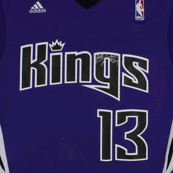 ADIDAS NBA Sacramento Kings Tyreke Evans #13 Purple Basketball Jersey - Picture 3 of 4